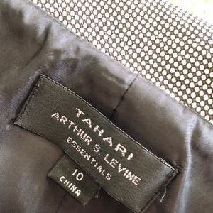 Tahari Dresses - Tahari Black and White Belted Cowl Dress Size 10 Tahari Dresses - Tahari Black and White Belted Cowl Dress Size 10